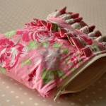 Cosmetics Purse Rose Garden Uk Handmade Pink And..
